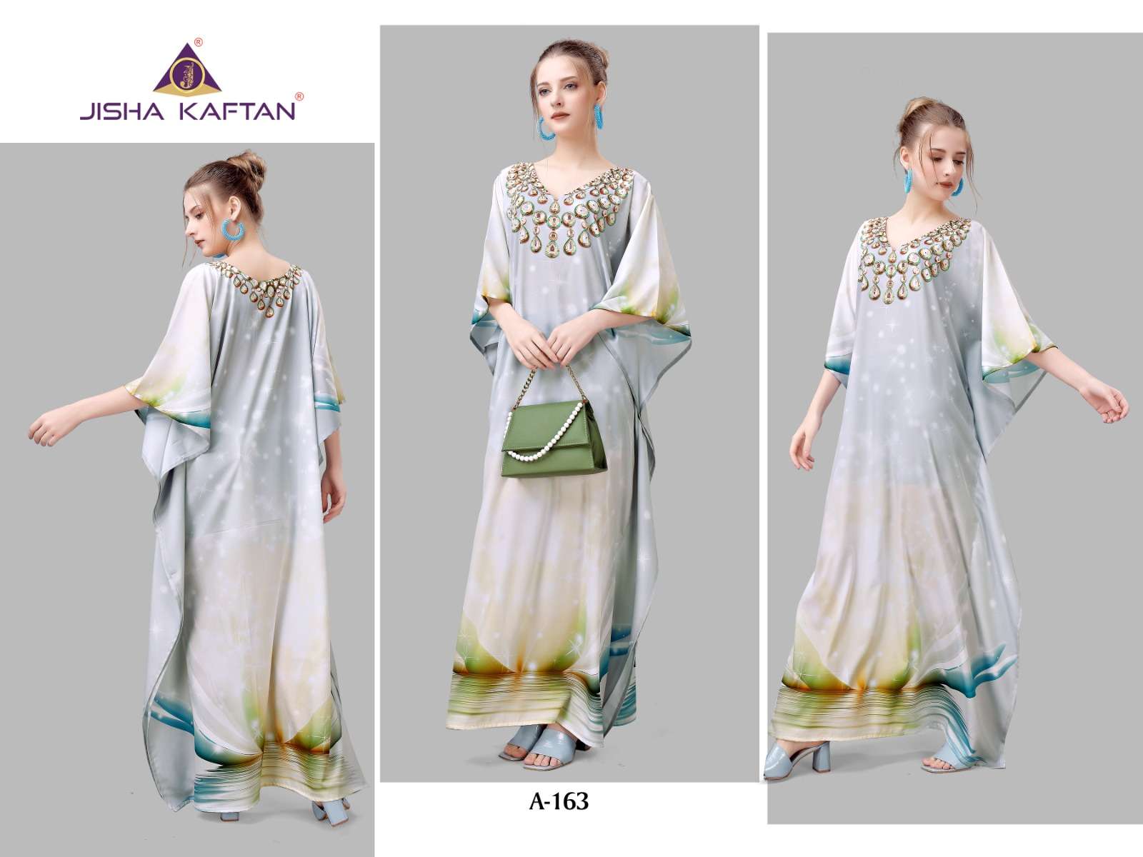 JISHA KAFTAN BY JELITE PRESENTS AFREEN VOLUME-8 FANCY KAFTAN CATALOG WHOLESALER AND EXPORTER 