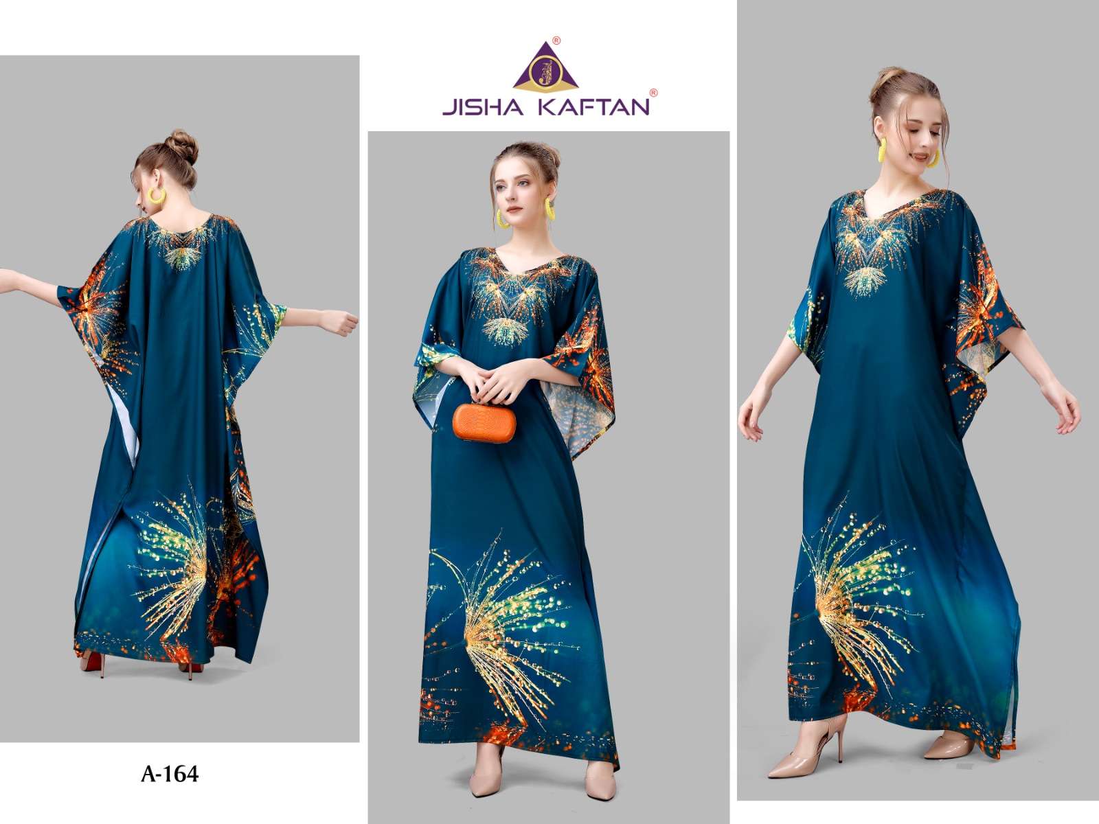 JISHA KAFTAN BY JELITE PRESENTS AFREEN VOLUME-8 FANCY KAFTAN CATALOG WHOLESALER AND EXPORTER 