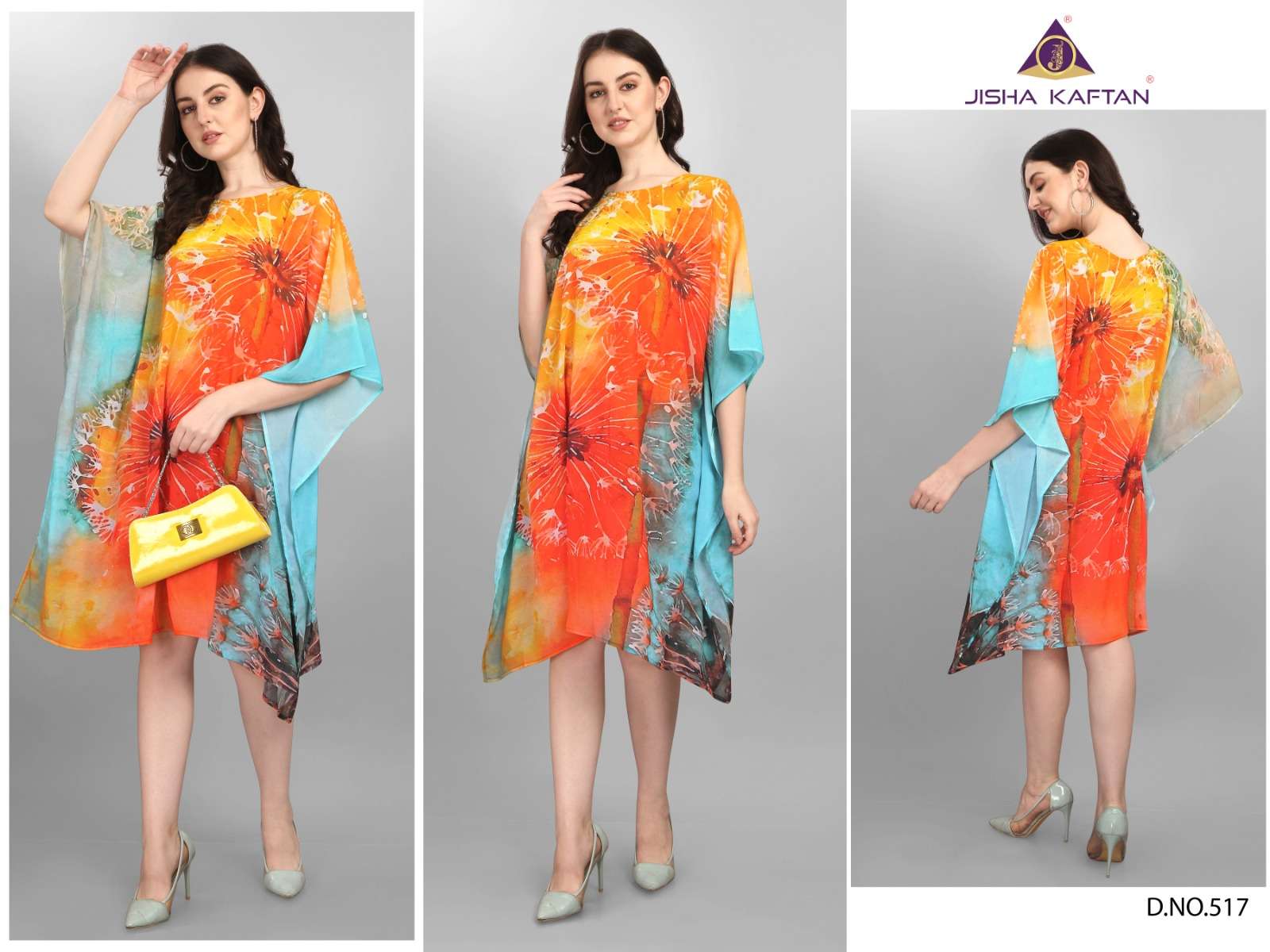 JISHA KAFTAN BY JELITE PRESENTS BEACHWEAR KAFTAN VOL-3 FANCY KAFTAN CATALOG WHOLESALER AND EXPORTER 