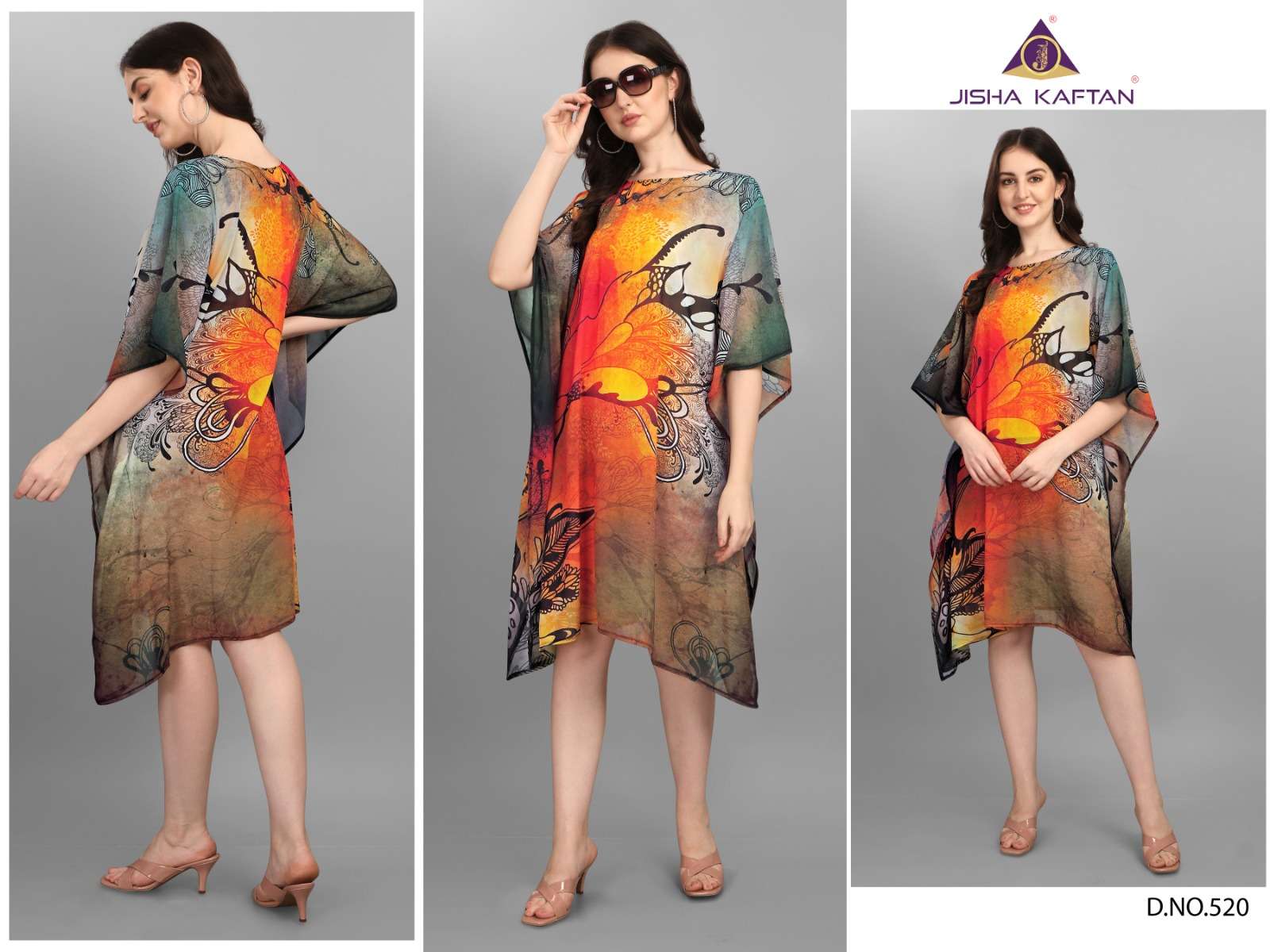 JISHA KAFTAN BY JELITE PRESENTS BEACHWEAR KAFTAN VOL-3 FANCY KAFTAN CATALOG WHOLESALER AND EXPORTER 