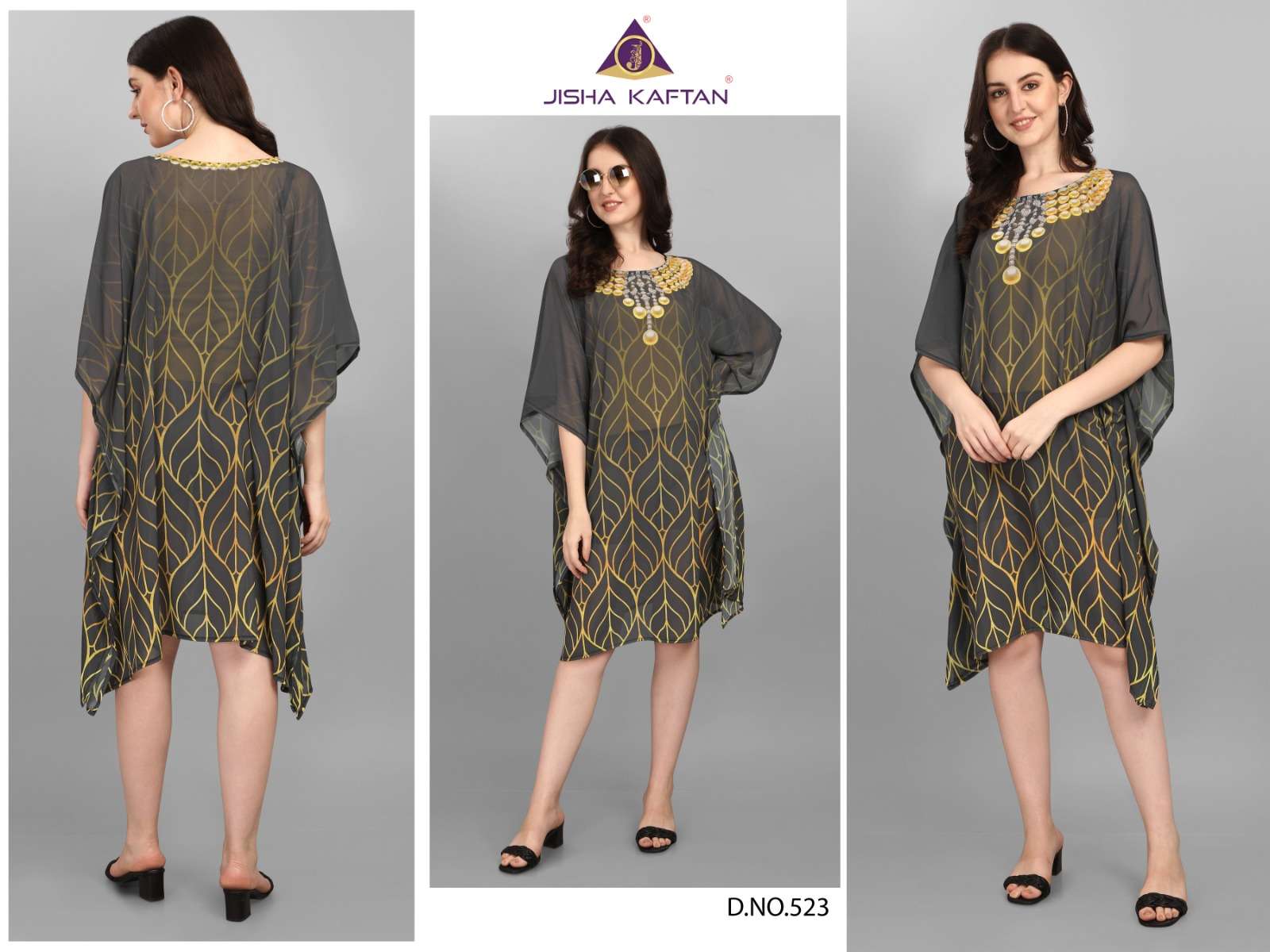 JISHA KAFTAN BY JELITE PRESENTS BEACHWEAR KAFTAN VOL-3 FANCY KAFTAN CATALOG WHOLESALER AND EXPORTER 
