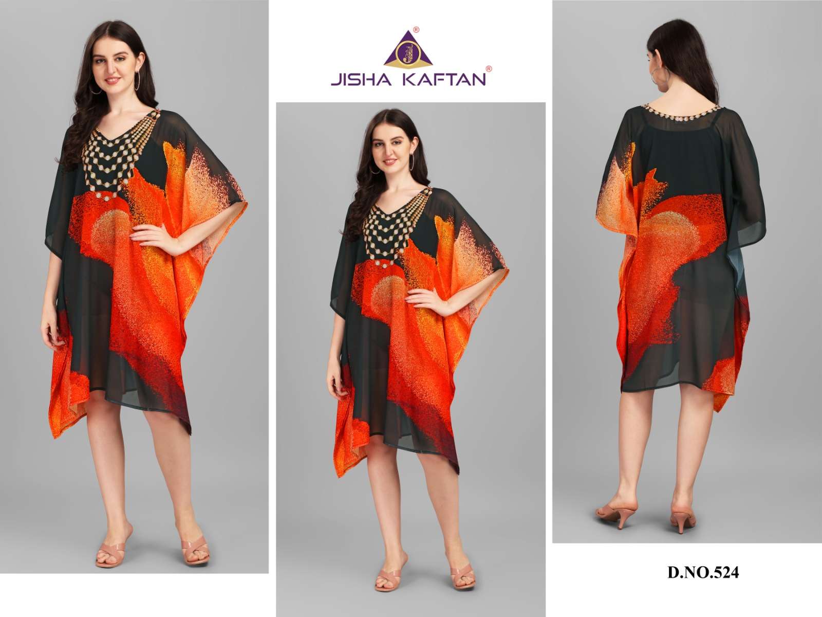 JISHA KAFTAN BY JELITE PRESENTS BEACHWEAR KAFTAN VOL-4 FANCY KAFTAN CATALOG WHOLESALER AND EXPORTER 