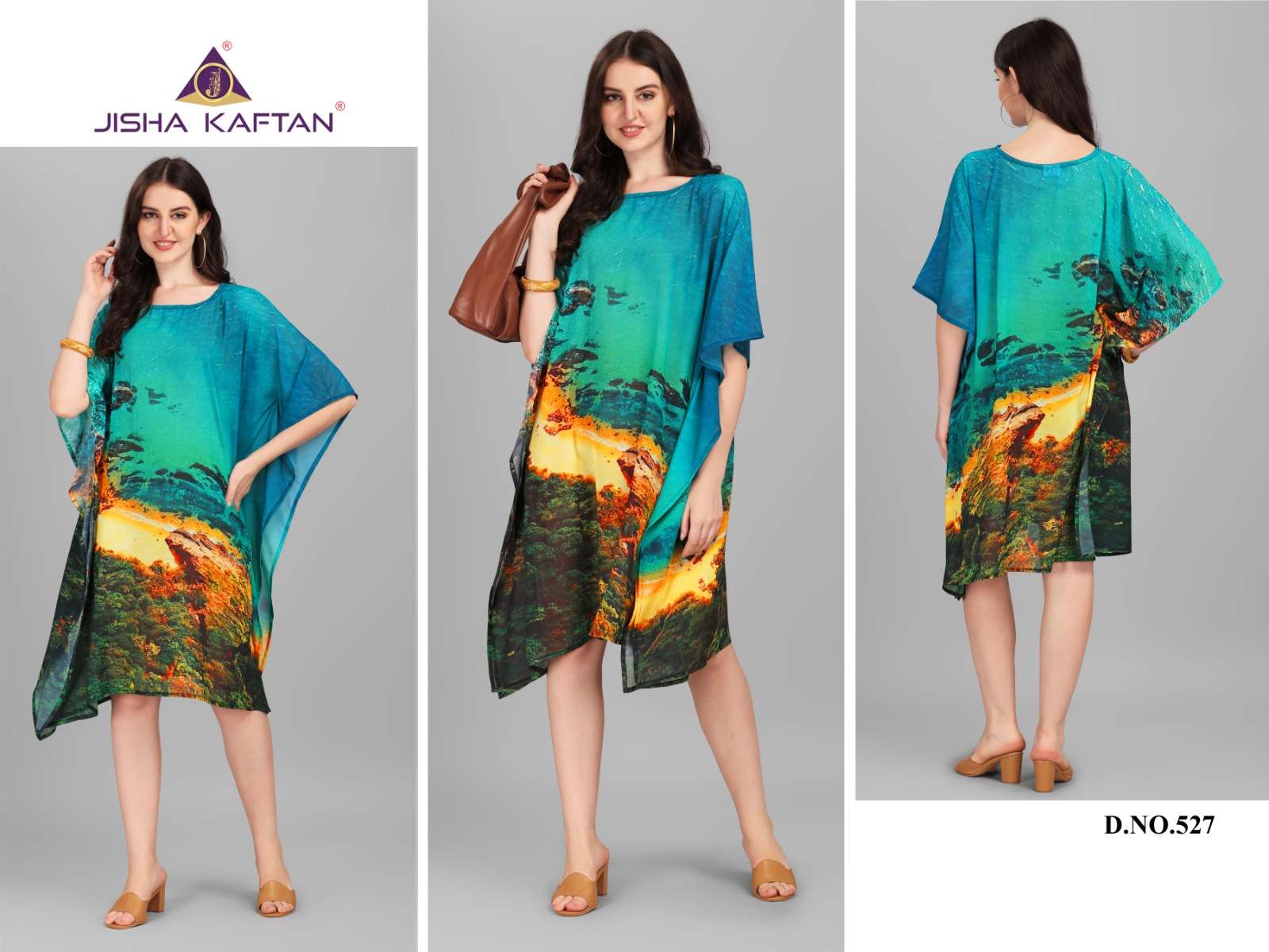 JISHA KAFTAN BY JELITE PRESENTS BEACHWEAR KAFTAN VOL-4 FANCY KAFTAN CATALOG WHOLESALER AND EXPORTER 