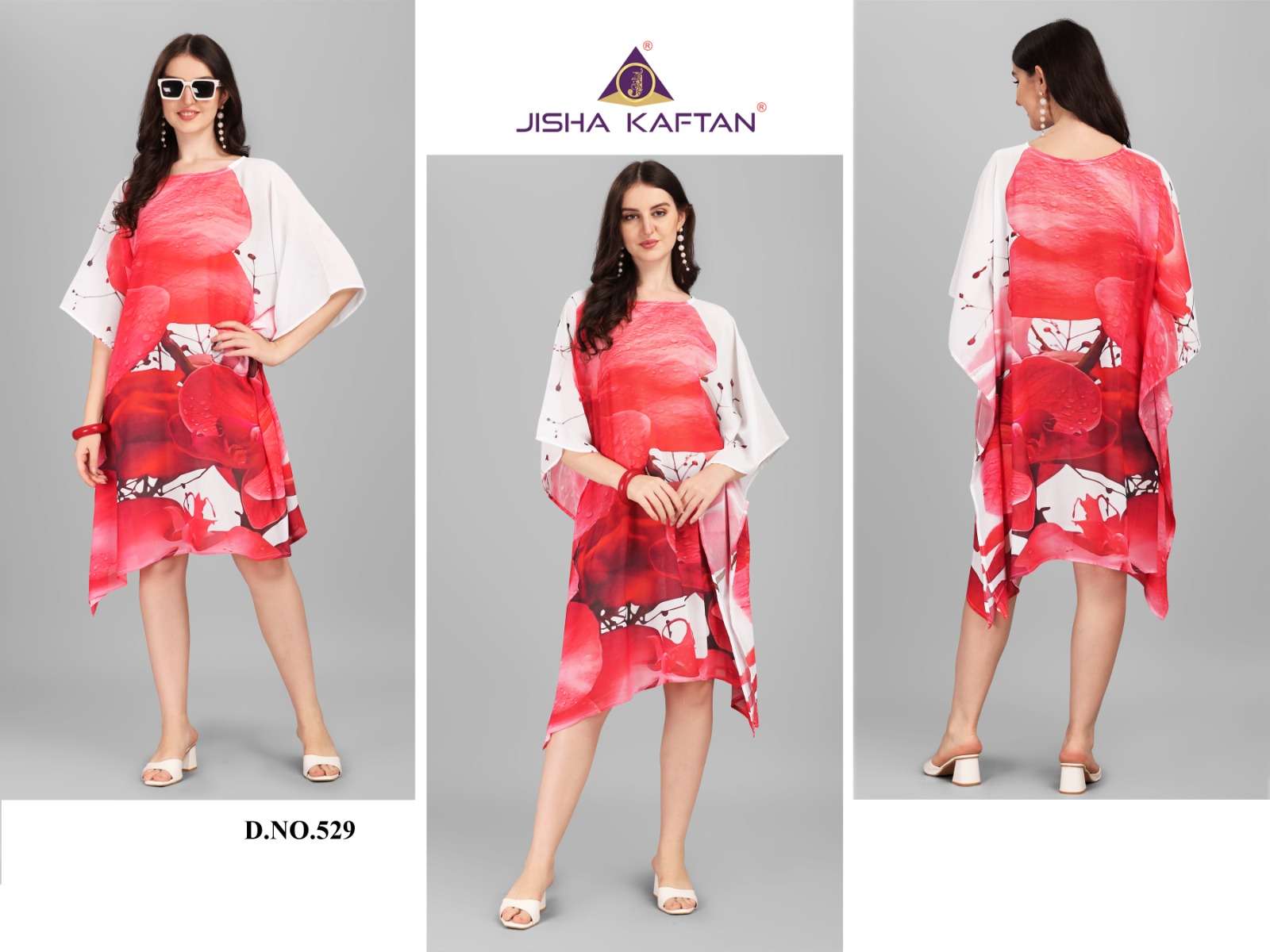 JISHA KAFTAN BY JELITE PRESENTS BEACHWEAR KAFTAN VOL-4 FANCY KAFTAN CATALOG WHOLESALER AND EXPORTER 