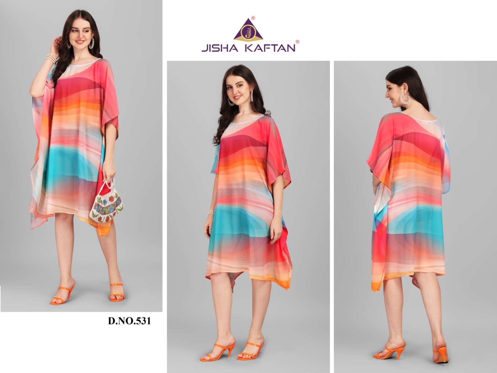 JISHA KAFTAN BY JELITE PRESENTS BEACHWEAR KAFTAN VOL-4 FANCY KAFTAN CATALOG WHOLESALER AND EXPORTER 