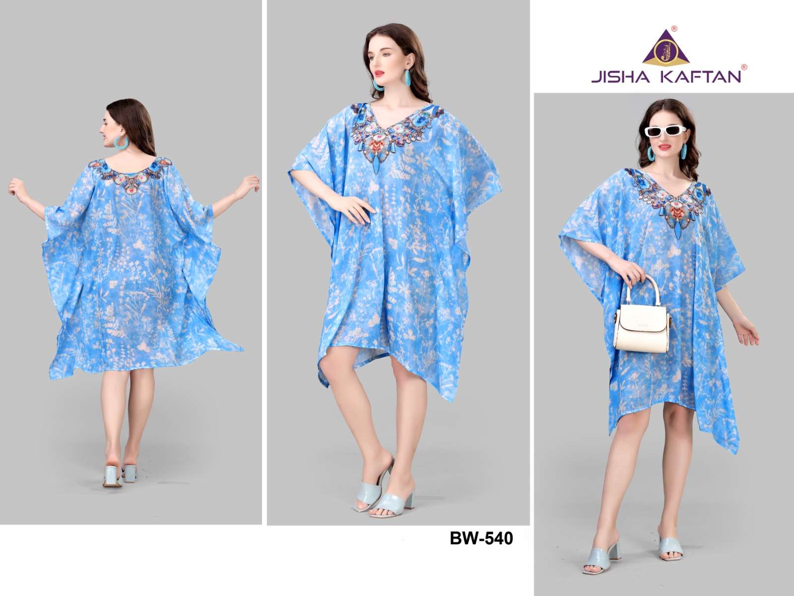 JISHA KAFTAN BY JELITE PRESENTS BEACHWEAR KAFTAN VOL-6 FANCY KAFTAN CATALOG WHOLESALER AND EXPORTER 