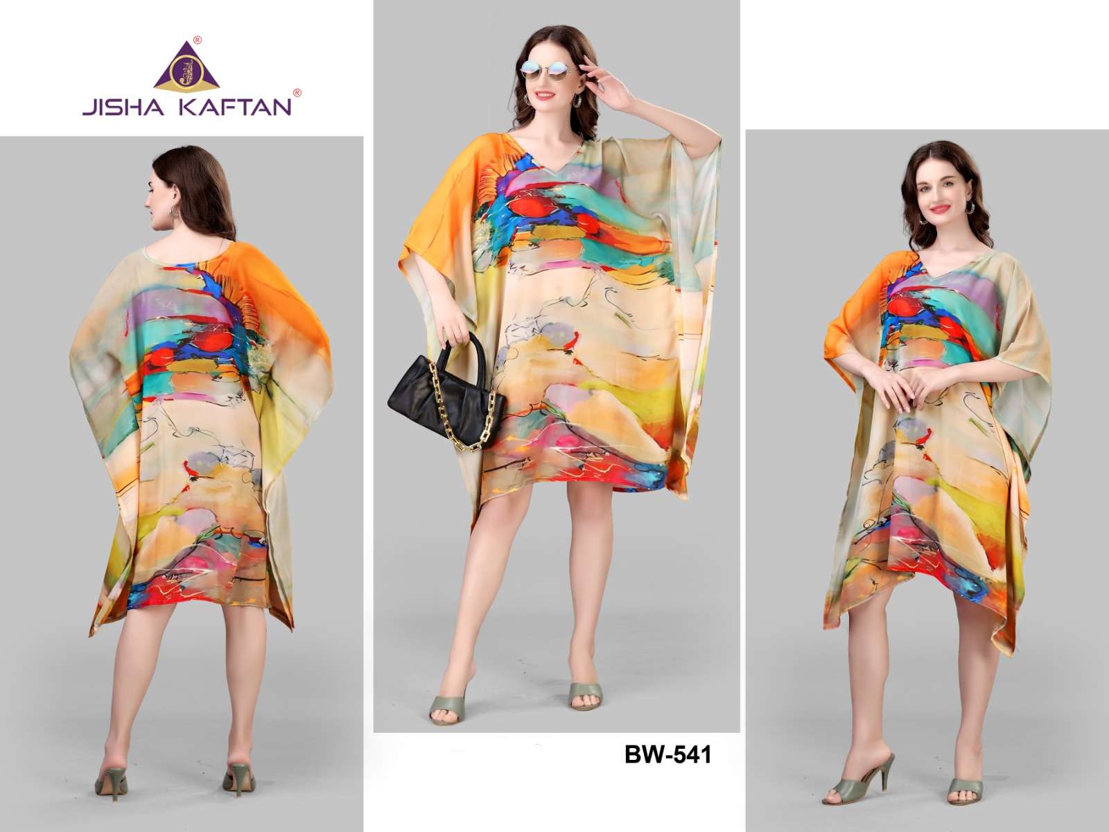 JISHA KAFTAN BY JELITE PRESENTS BEACHWEAR KAFTAN VOL-6 FANCY KAFTAN CATALOG WHOLESALER AND EXPORTER 