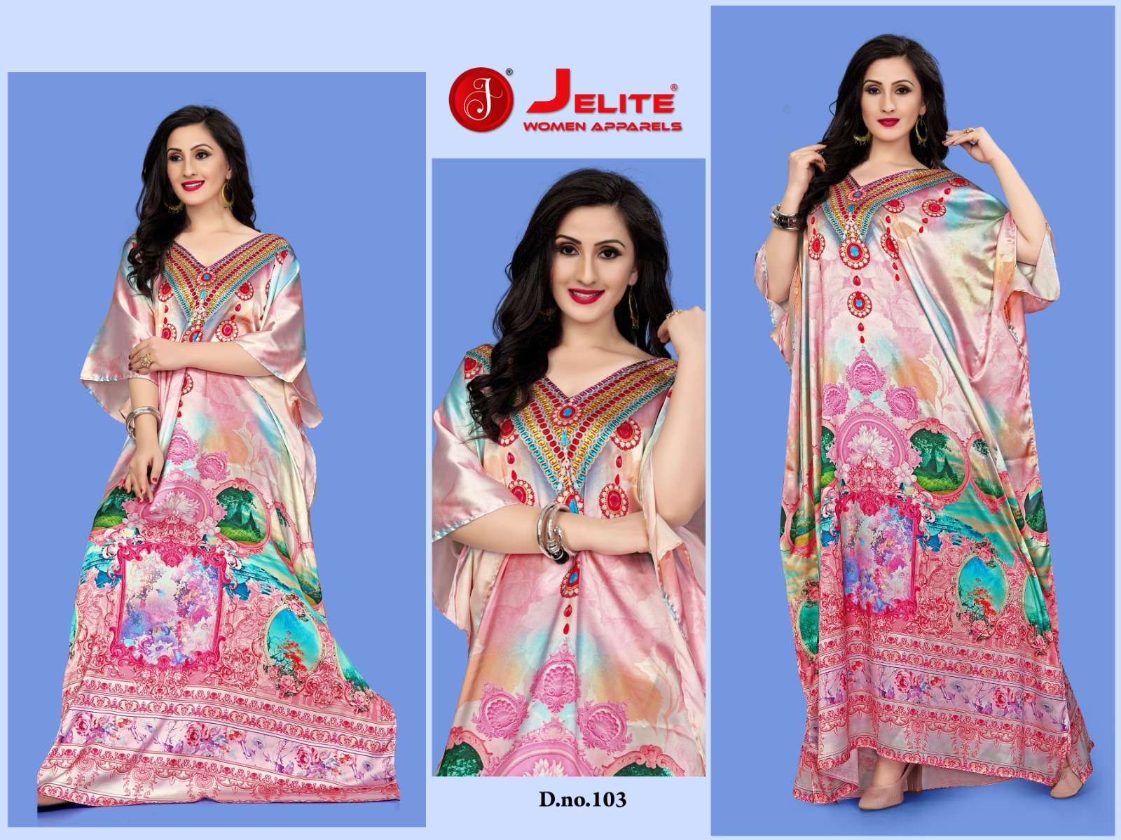 JISHA KAFTAN BY JELITE PRESENTS KAFTAN E NAZAKAT VOL-1 FANCY KAFTAN CATALOG WHOLESALER AND EXPORTER 