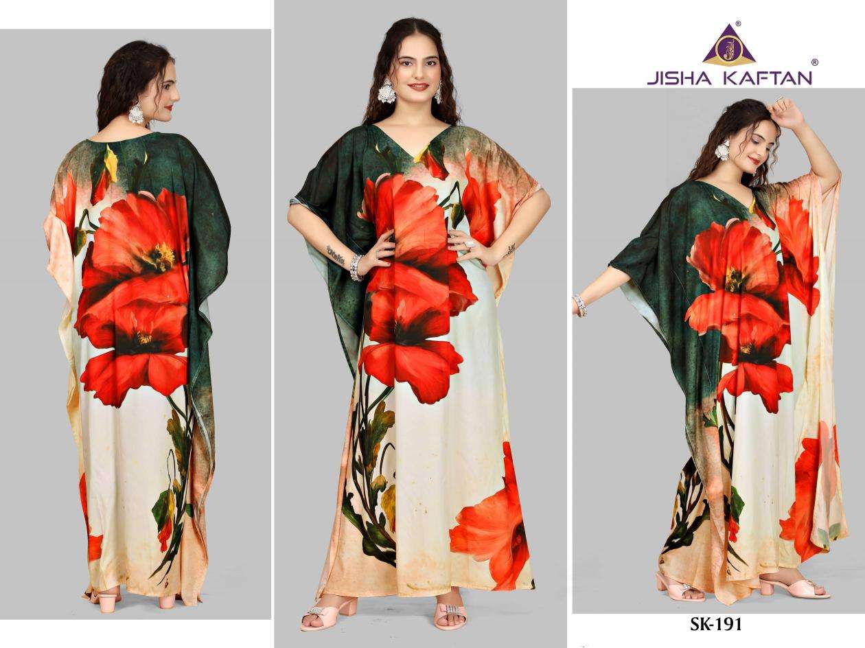 JISHA KAFTAN BY JELITE PRESENTS SILK KAFTAN VOLUME-12  FANCY KAFTAN CATALOG WHOLESALER AND EXPORTER 