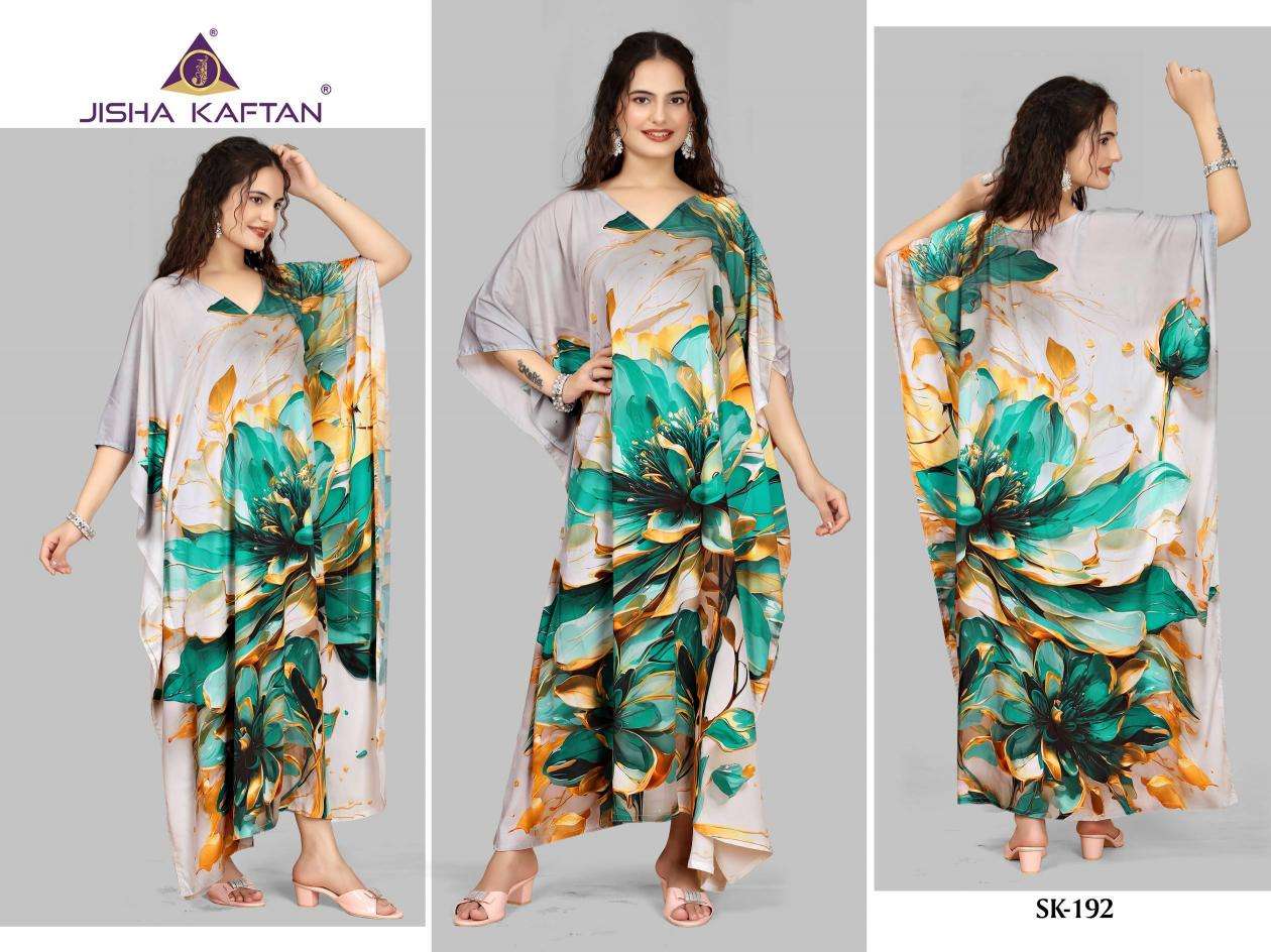JISHA KAFTAN BY JELITE PRESENTS SILK KAFTAN VOLUME-12  FANCY KAFTAN CATALOG WHOLESALER AND EXPORTER 