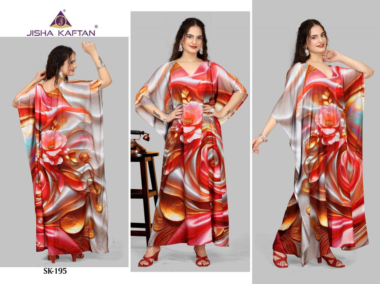 JISHA KAFTAN BY JELITE PRESENTS SILK KAFTAN VOLUME-12  FANCY KAFTAN CATALOG WHOLESALER AND EXPORTER 