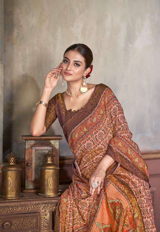 JIVORA PRESENTS LUKE FASHION SAMUI VOL-3 NATURAL SILK JACQUARD PRINT WOMEN SAREES CATALOG WHOLOESALER AND EXPORTER 