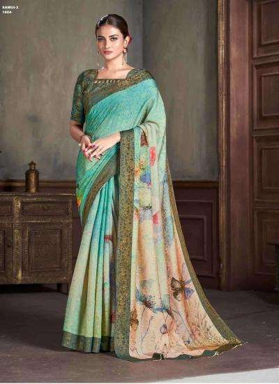 JIVORA PRESENTS LUKE FASHION SAMUI VOL-3 NATURAL SILK JACQUARD PRINT WOMEN SAREES CATALOG WHOLOESALER AND EXPORTER 