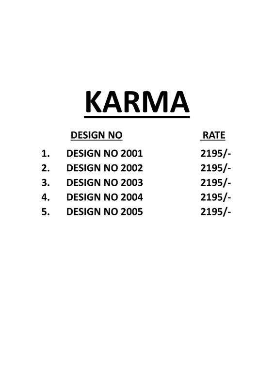 KALA JAMUN PRESENTS KARMA VOL-1 CHIFFON SILK DESIGNER SAREE FOR WOMEN CATALOG WHOLESALER AND EXPORTER 