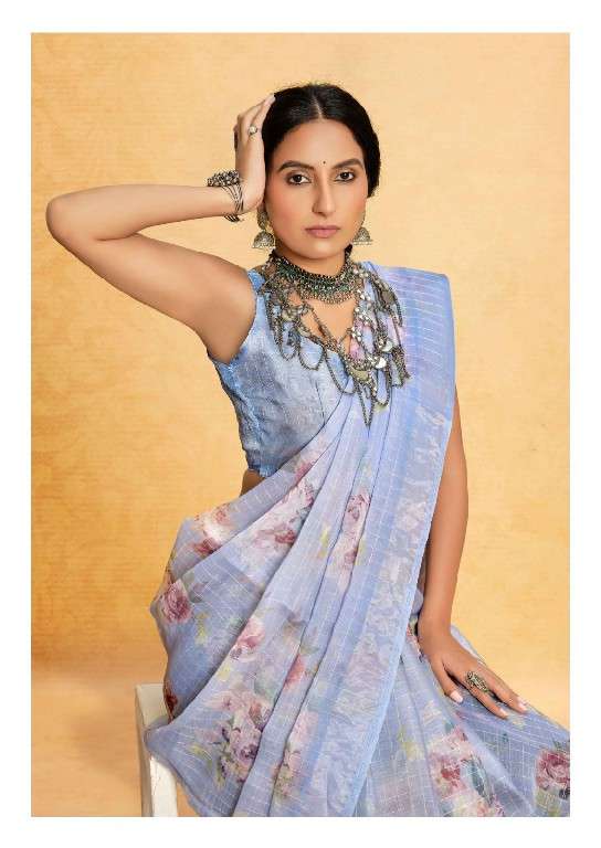 kashvi creation Presents butterfly unique style organza sarees Catalog Wholesaler And exporter 