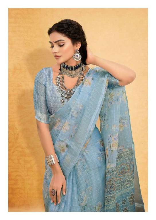 kashvi creation Presents butterfly unique style organza sarees Catalog Wholesaler And exporter 