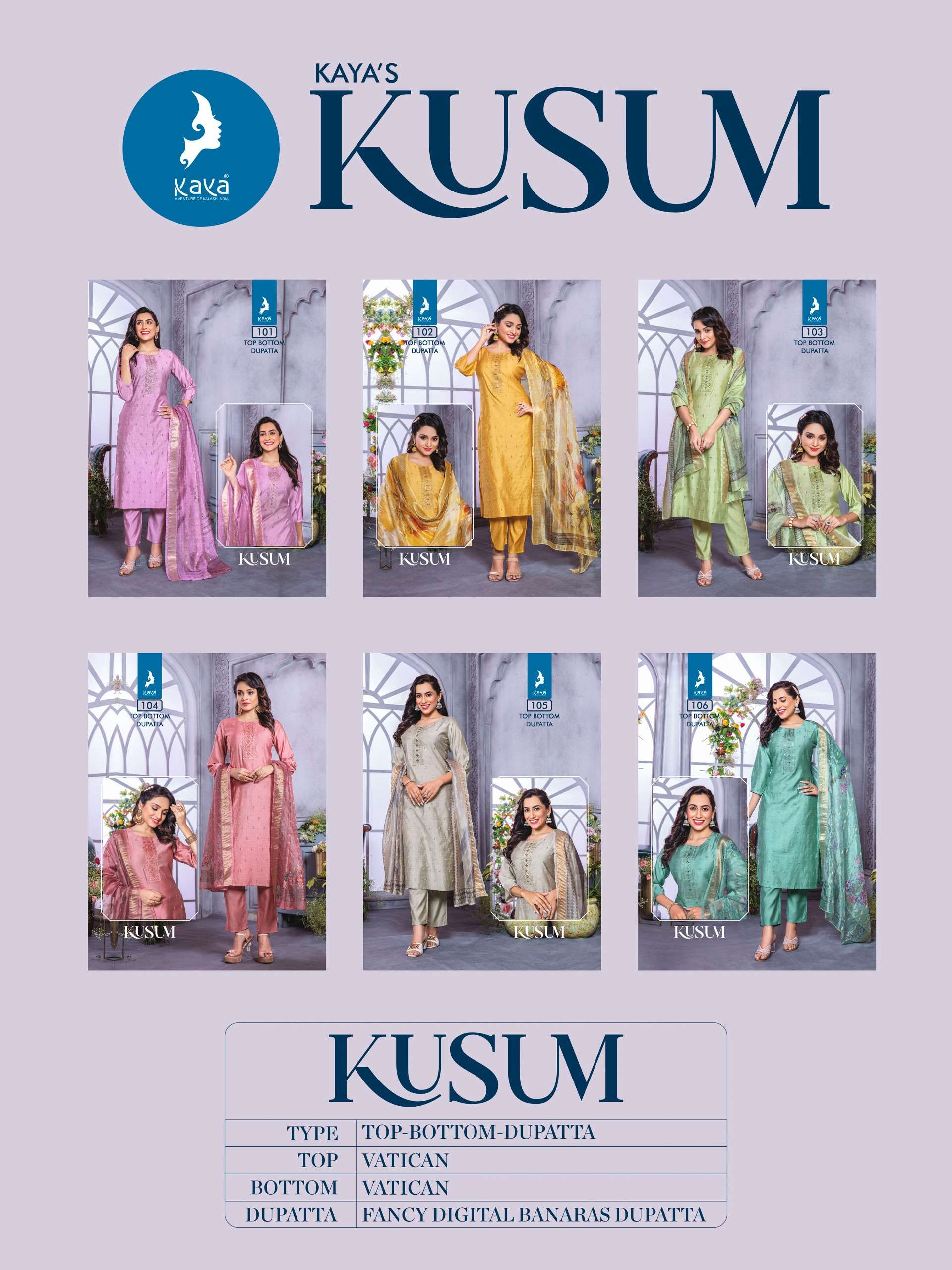 KAYA PRESENT KUSUM VICHITRA SILK READYMADE KURTIS CATALOG WHOLESALER AND EXPORTER IN SURAT 