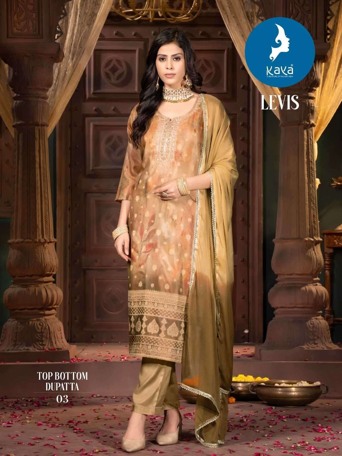 KAYA PRESENT LEVIS SILK READYMADE KURTIS CATALOG WHOLESALER AND EXPORTER IN SURAT 