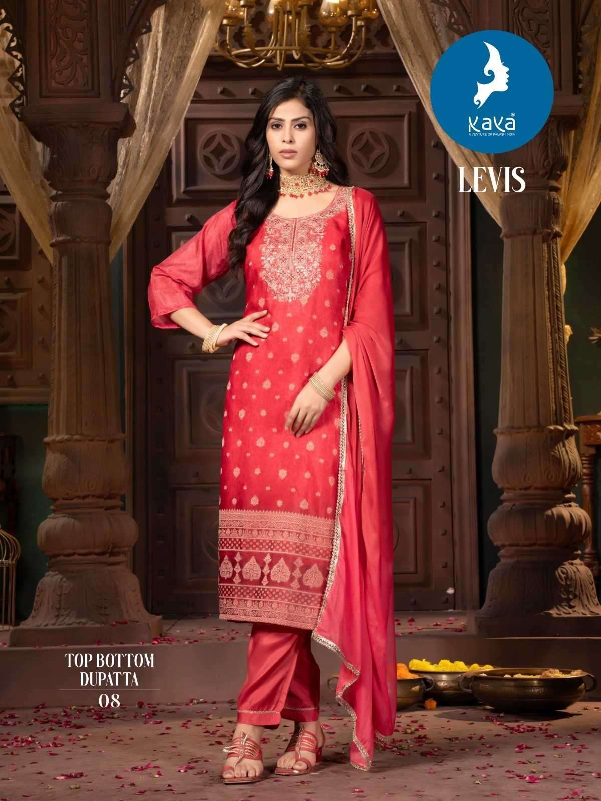 KAYA PRESENT LEVIS SILK READYMADE KURTIS CATALOG WHOLESALER AND EXPORTER IN SURAT 