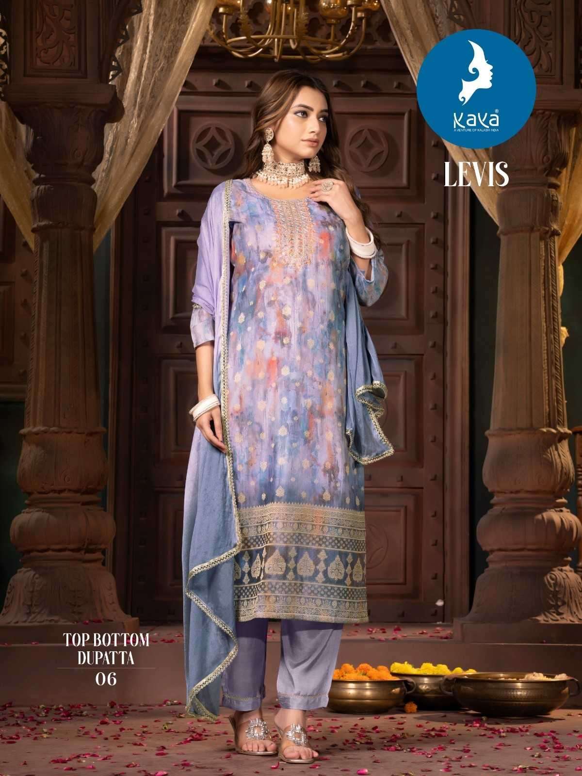 KAYA PRESENT LEVIS SILK READYMADE KURTIS CATALOG WHOLESALER AND EXPORTER IN SURAT 