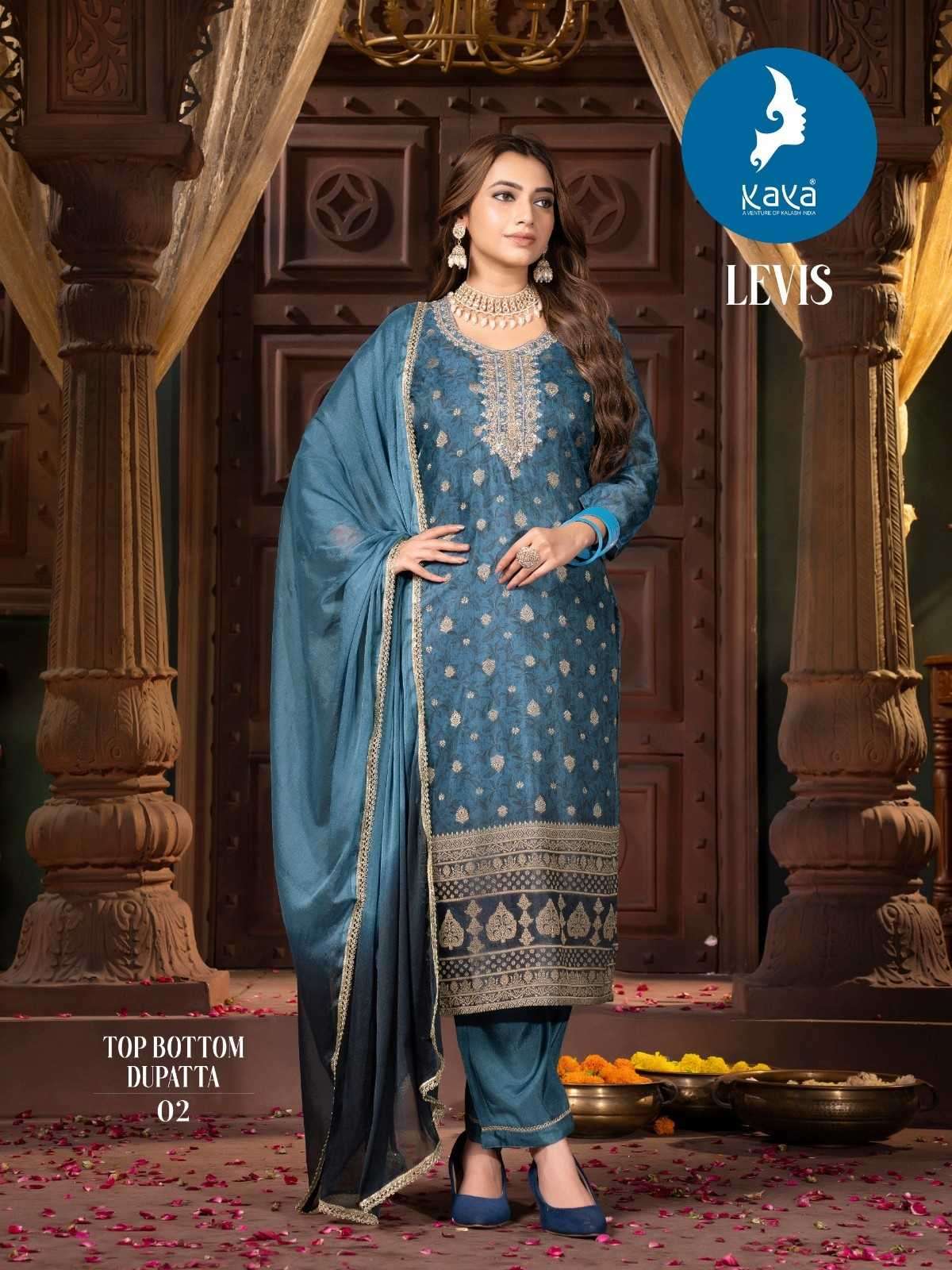 KAYA PRESENT LEVIS SILK READYMADE KURTIS CATALOG WHOLESALER AND EXPORTER IN SURAT 