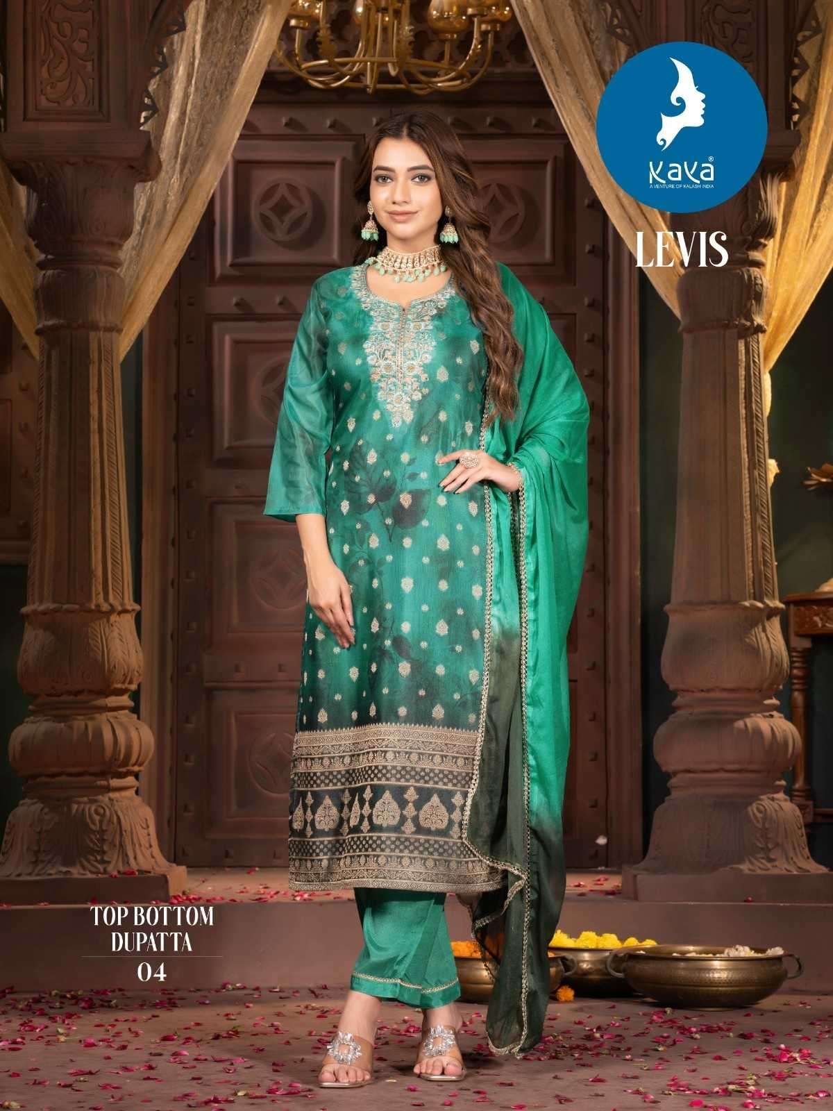 KAYA PRESENT LEVIS SILK READYMADE KURTIS CATALOG WHOLESALER AND EXPORTER IN SURAT 