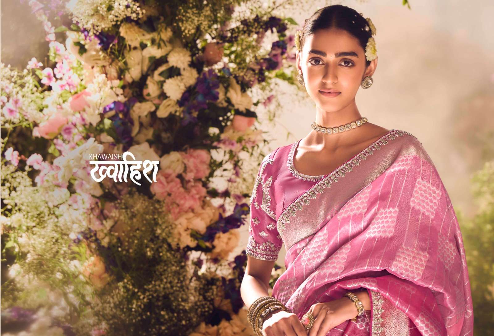 KIMORA PRESENTS KHWAHISH FANCY SILK DESIGNER SAREES CATALOG WHOLESALER AND EXPORTER 