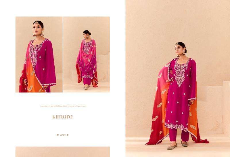 KIMORA PRESENTS SAJDA VOL-53 SILK EMBROIDERY SALWAR SUITS CATALOG WHOLESALER AND EXPORTER 