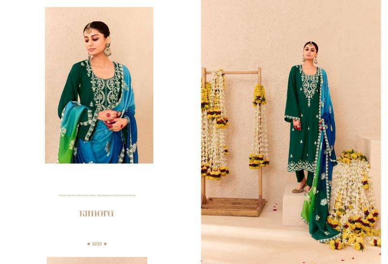 KIMORA PRESENTS SAJDA VOL-53 SILK EMBROIDERY SALWAR SUITS CATALOG WHOLESALER AND EXPORTER 