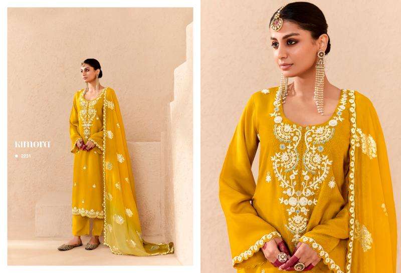 KIMORA PRESENTS SAJDA VOL-53 SILK EMBROIDERY SALWAR SUITS CATALOG WHOLESALER AND EXPORTER 