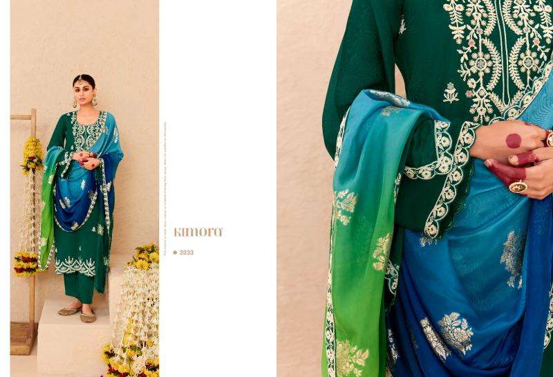 KIMORA PRESENTS SAJDA VOL-53 SILK EMBROIDERY SALWAR SUITS CATALOG WHOLESALER AND EXPORTER 