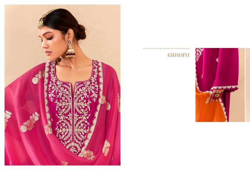 KIMORA PRESENTS SAJDA VOL-53 SILK EMBROIDERY SALWAR SUITS CATALOG WHOLESALER AND EXPORTER 