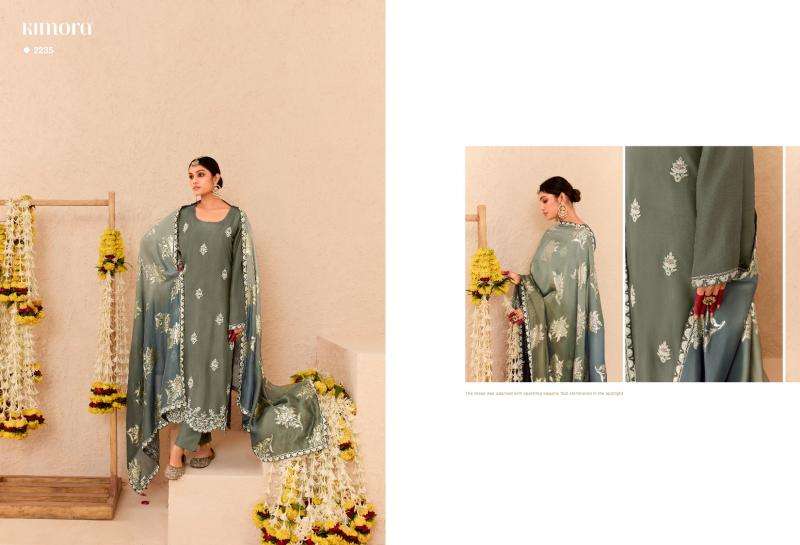 KIMORA PRESENTS SAJDA VOL-53 SILK EMBROIDERY SALWAR SUITS CATALOG WHOLESALER AND EXPORTER 