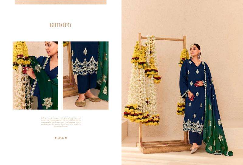 KIMORA PRESENTS SAJDA VOL-53 SILK EMBROIDERY SALWAR SUITS CATALOG WHOLESALER AND EXPORTER 