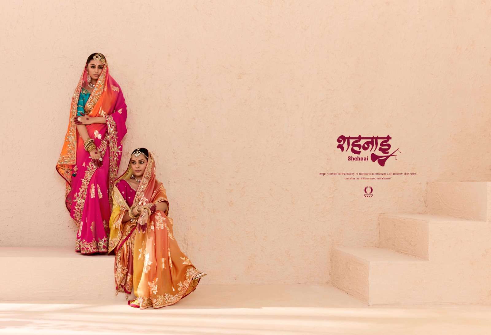 KIMORA PRESENTS SHEHNAI FANCY WEDDING WEAR SAREES CATALOG WHOLESALER AND EXPORTER IN SURAT