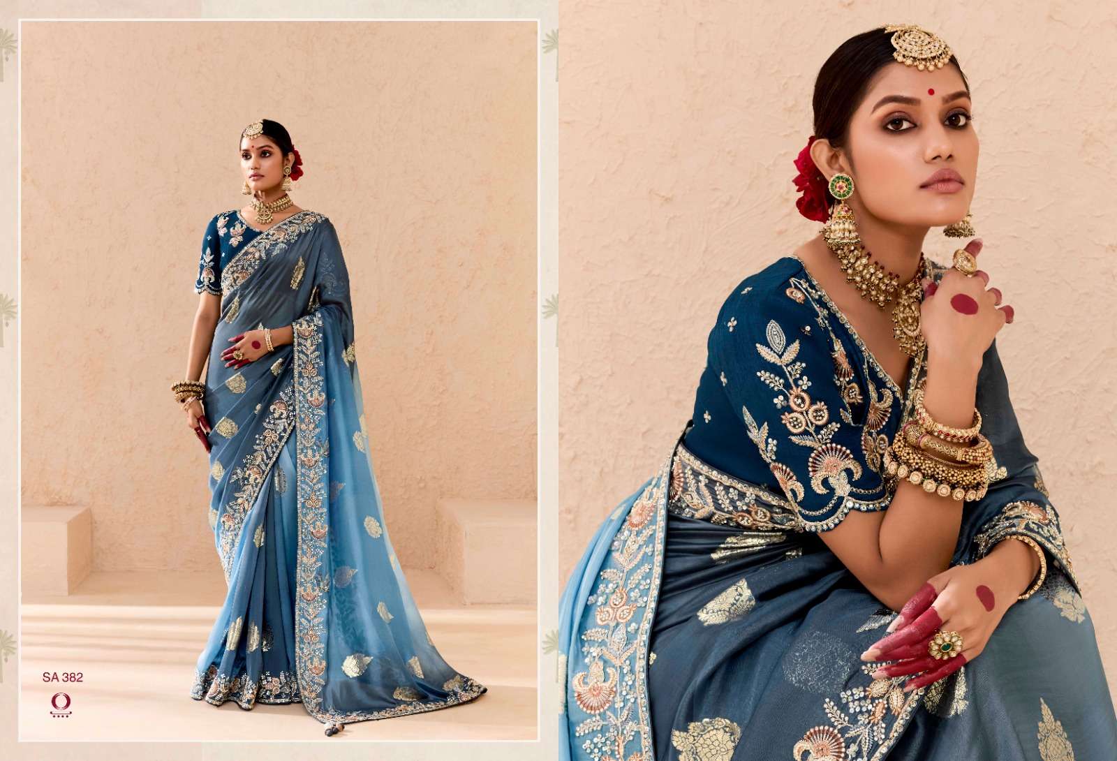 KIMORA PRESENTS SHEHNAI FANCY WEDDING WEAR SAREES CATALOG WHOLESALER AND EXPORTER IN SURAT