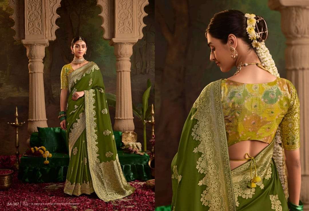 KIMORA PRESENTS SINDHURI RAAS FANCY DESIGNER SILK SAREES CATALOG WHOLESALER AND EXPORTER IN SURAT
