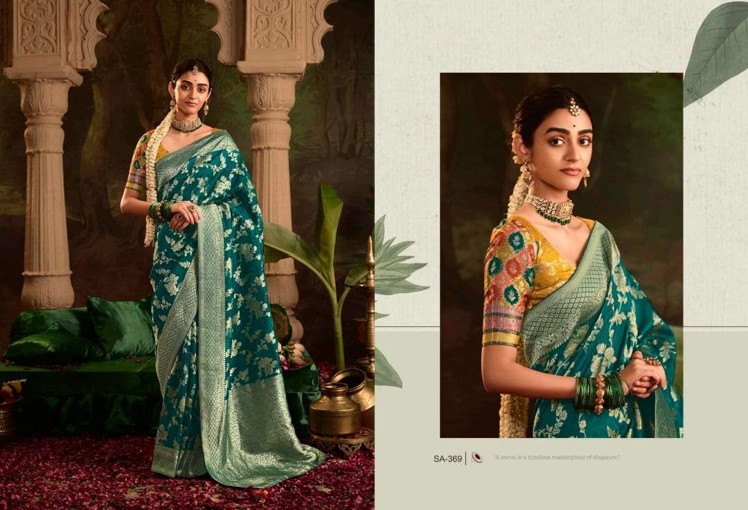 KIMORA PRESENTS SINDHURI RAAS FANCY DESIGNER SILK SAREES CATALOG WHOLESALER AND EXPORTER IN SURAT