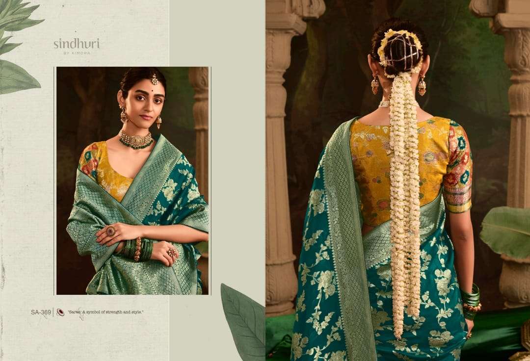KIMORA PRESENTS SINDHURI RAAS FANCY DESIGNER SILK SAREES CATALOG WHOLESALER AND EXPORTER IN SURAT