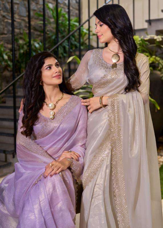 MEHEK PRESENTS 859A-885E SERIES PAULA SUPER COAT ZARKAN FESTIVAL WEAR SAREE CATALOG WHOLESALER AND EXPORTER IN SURAT 