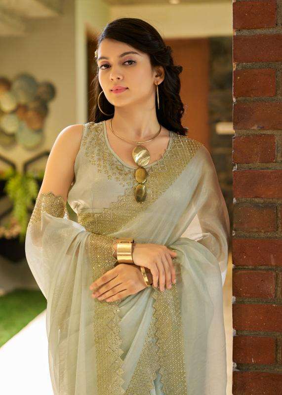 MEHEK PRESENTS 859A-885E SERIES PAULA SUPER COAT ZARKAN FESTIVAL WEAR SAREE CATALOG WHOLESALER AND EXPORTER IN SURAT 