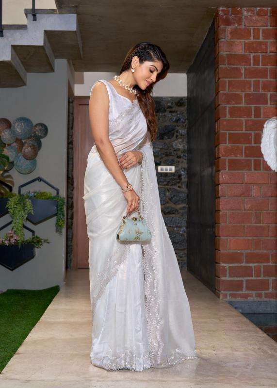 MEHEK PRESENTS MEHEK 865A- 865E RAINA SILK JARKAN HANDWORK FESTIVE WEAR INDIAN ETHNIC SAREES CATALOG WHOLESALER AND EXPORTER 