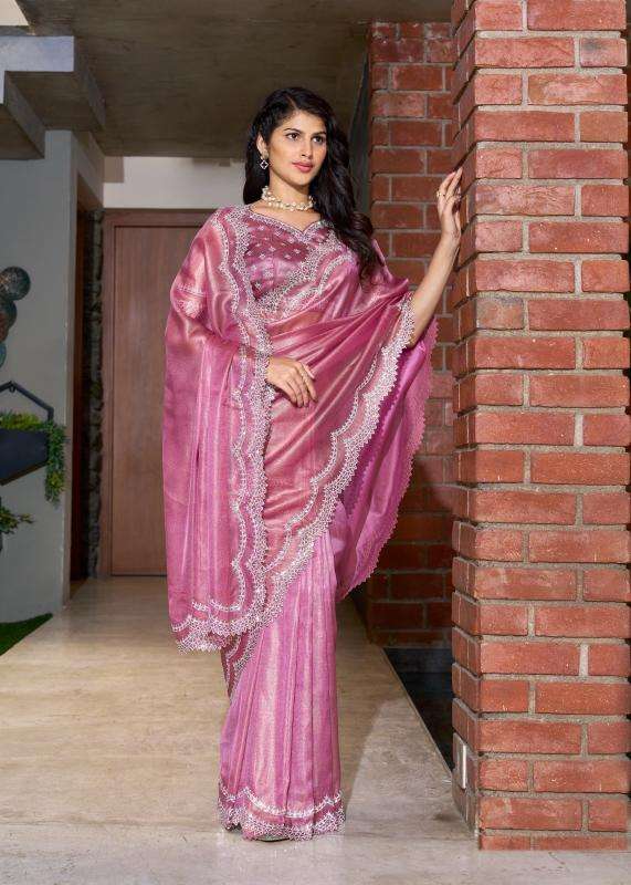 MEHEK PRESENTS MEHEK 865A- 865E RAINA SILK JARKAN HANDWORK FESTIVE WEAR INDIAN ETHNIC SAREES CATALOG WHOLESALER AND EXPORTER 