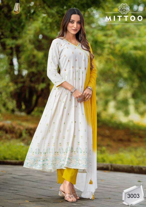 MITTOO PRESENTS PADMAVAT VOL-1 READYMADE RAYON CLASSIC INDIAN KURTIS CATALOG WHOLESALER AND EXPORTER 
