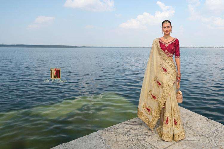 MN PRESENTS SHAHI POSHAK VOL-2 7701-7711 HIT DESIGN SAREE WITH BLOUSE CATALOG WHOLESALER AND EXPORTER IN SURAT