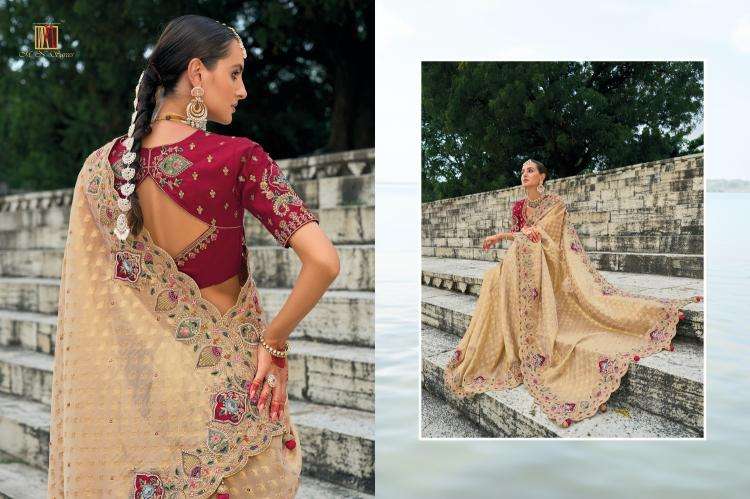 MN PRESENTS SHAHI POSHAK VOL-2 7701-7711 HIT DESIGN SAREE WITH BLOUSE CATALOG WHOLESALER AND EXPORTER IN SURAT