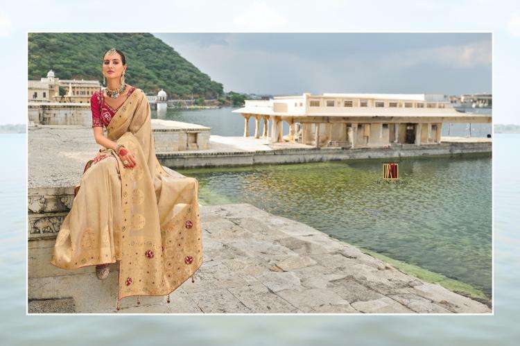 MN PRESENTS SHAHI POSHAK VOL-2 7701-7711 HIT DESIGN SAREE WITH BLOUSE CATALOG WHOLESALER AND EXPORTER IN SURAT
