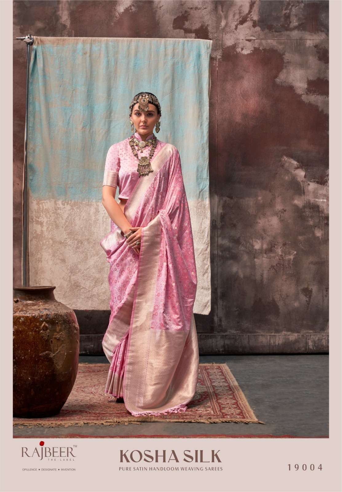 RAJBEER PRESENTS KOSHA SILK STYLISH HANDLOOM SATIN WEAVING SILK SAREES CATALOG WHOLESALER AND EXPORTER IN SURAT