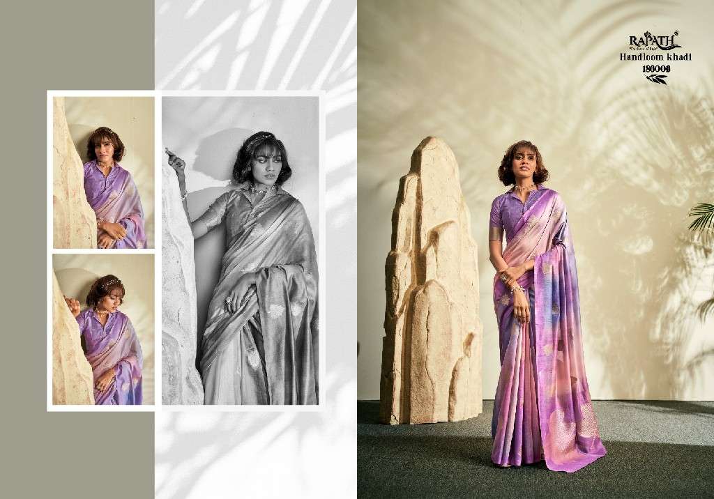 Rajpath Presents Asopalav Silk Wholesale Handloom Khadi Function Wear Sarees Catalog Wholeslaer And exporter 