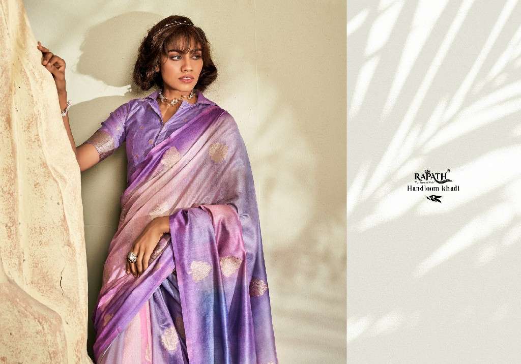 Rajpath Presents Asopalav Silk Wholesale Handloom Khadi Function Wear Sarees Catalog Wholeslaer And exporter 